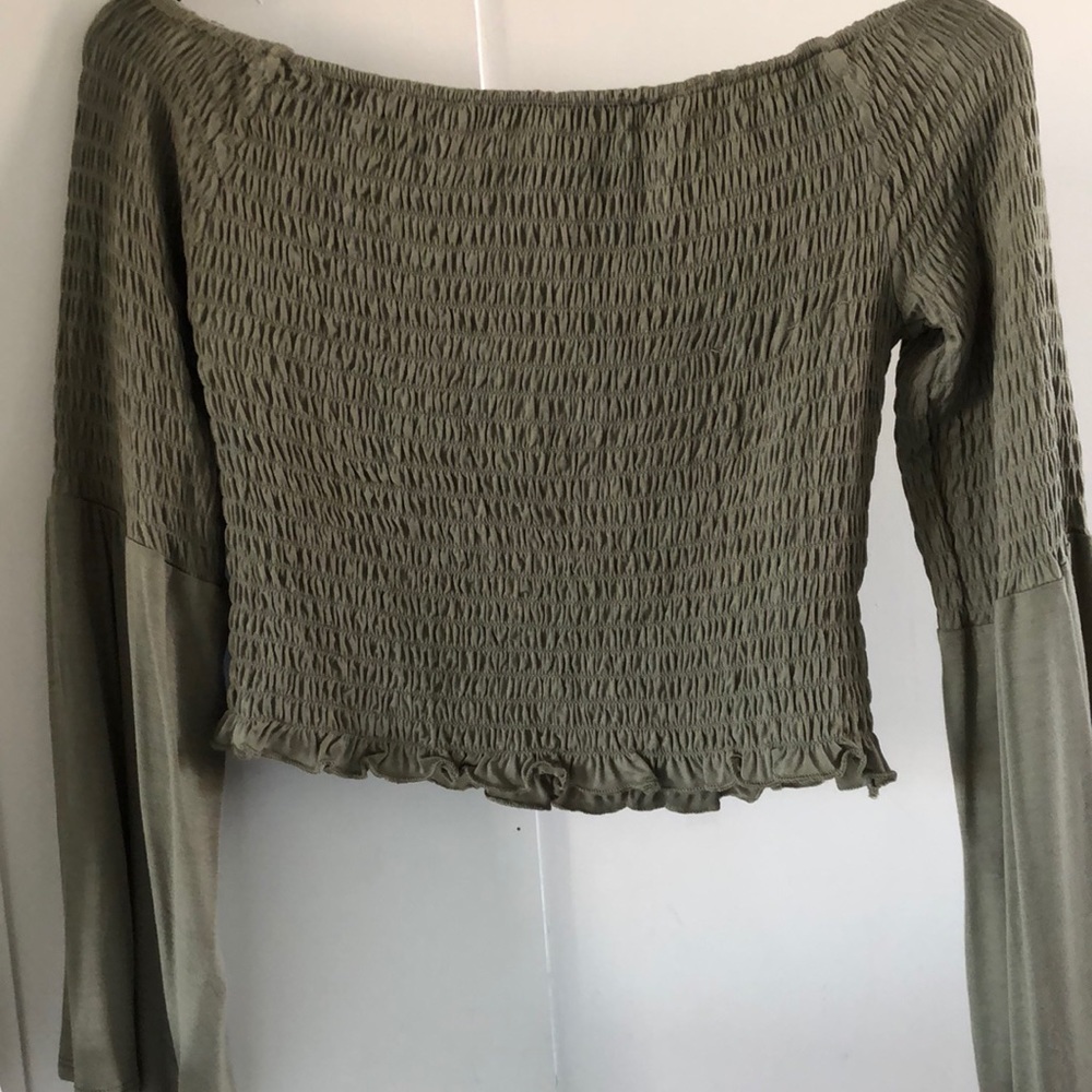 Smocked Off Shoulder Top